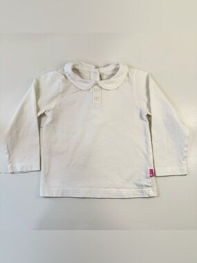 JoJo Maman Bebe Ivory Peter Pan Shirt 18-24M